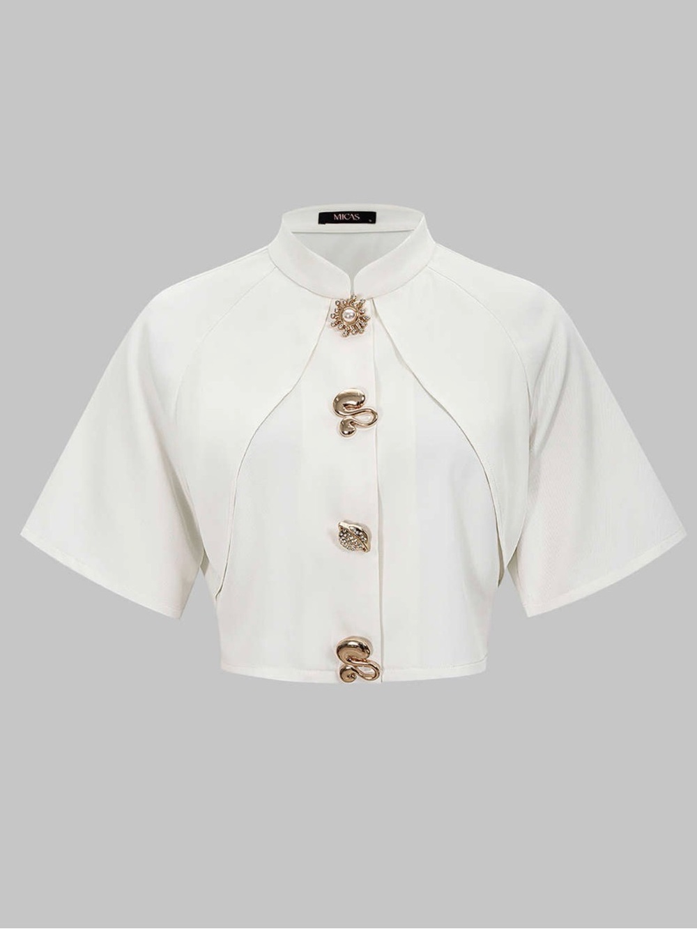 Micas metallic textured slim blazer